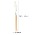 thumbnail image 2 of Quqiuxian 6pcs Stainless Steel Oil Painting Spatula Art Craft Metal Spatula with Wood Handles, 2 of 6