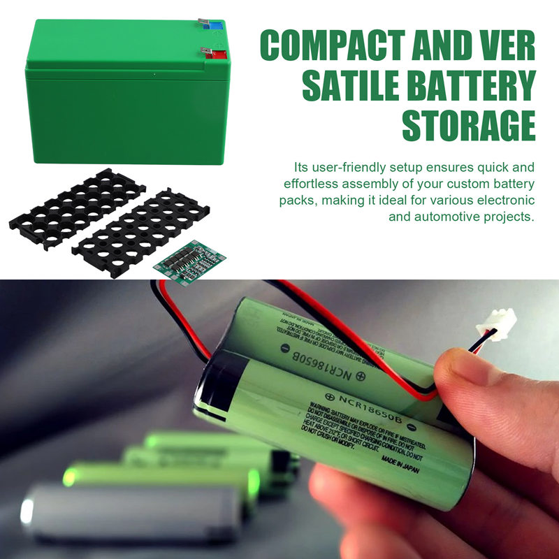 12V Lithium Battery Storage Box 18650 Battery DIY Packs Case 3S40A ABS Battery Shell Holder