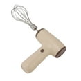 thumbnail image 4 of Picadora de ajo eléctrica, batidora de huevos, procesadora de alimentos inalámbrica de mano, recargable por USB, accesorios para cocinar y hornear, color beige, 4 of 14