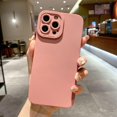 thumbnail image 1 of Funda de teléfono de silicona líquida mate para iPhone 13, 12, 11 Pro Max, Mini, 14, XR, XS Max, X, 8, 7, 6, 6S Plus, SE 2020, Portector de lente, cubierta suave, 1 of 4