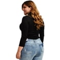thumbnail image 3 of Blusa cuello de tortuga Roman Fashion extra 316 negro 36, 3 of 5