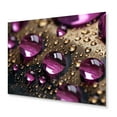 thumbnail image 2 of Designart "Black Background for Rain-Kissed Red Rose I" Raindrops Metal Wall Art Prints, 2 of 5