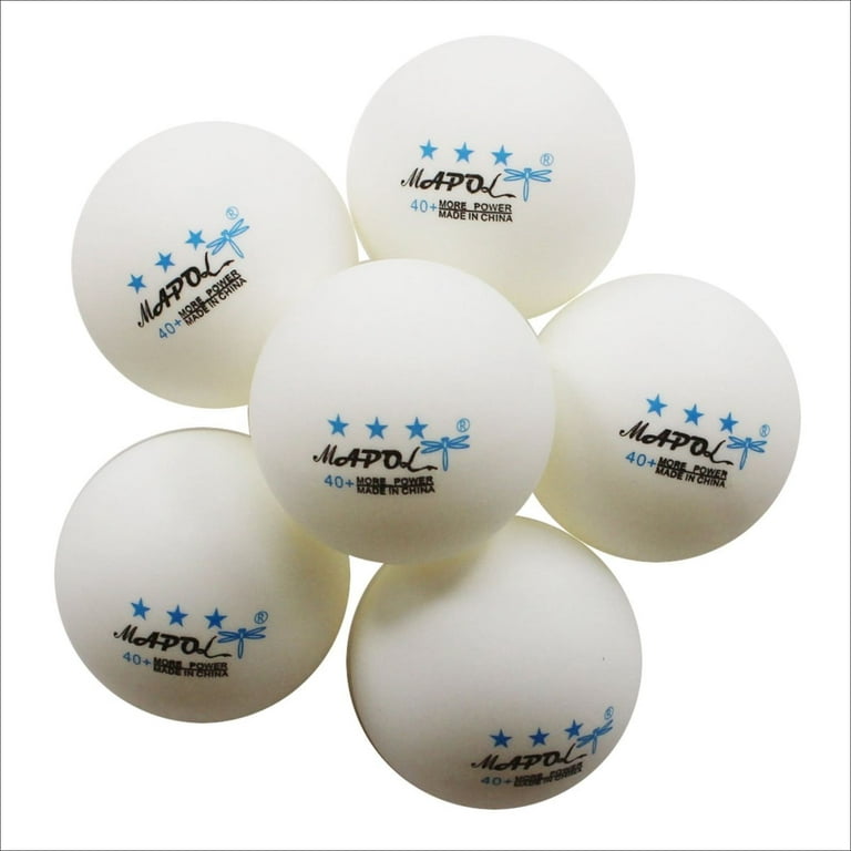 MAPOL 100 Pack White 3-Star Table Tennis Balls Advanced Training Ping Pong  Ball