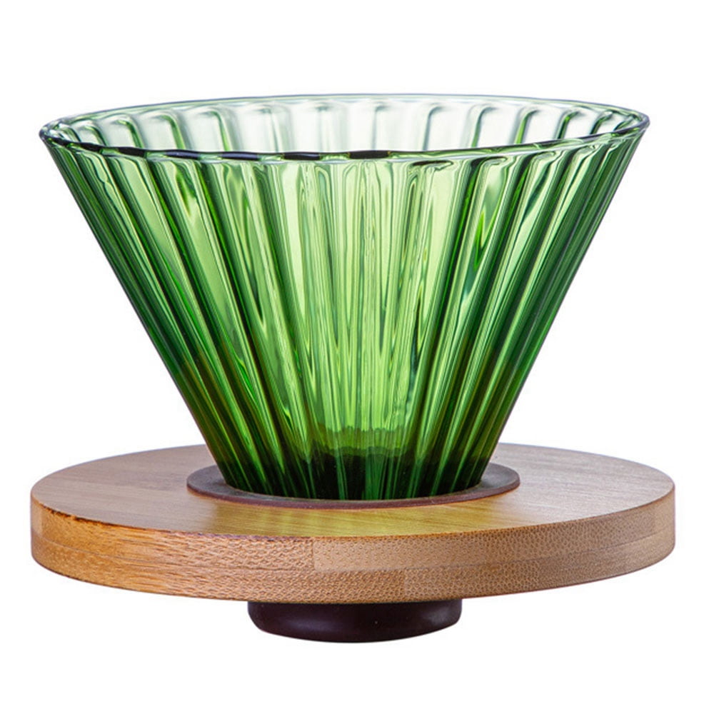 Coffee Dripper Glass Funnel Drip Coffee Maker Filter Transparent