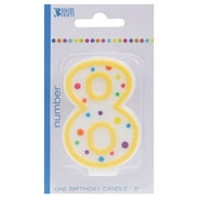 Bakery Crafts Multi Dot Candle #8 Indivi