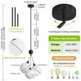 thumbnail image 5 of chandelier lighting living room dining room western style room retro cute 3 light led bulb, 5 of 7