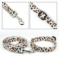 thumbnail image 4 of Fancy leopard print dog collar flocking fabric cheetah scent high grade soft, 4 of 5