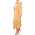 thumbnail image 3 of Women's Solid 2-Piece Blazer and Long Skirt Set ? Elegant and Professional, 3 of 8