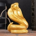 thumbnail image 3 of Resin Snake Ornaments For Ruyi Snake Desktop Ornaments Bookcase Entryway Crafts Home Gold, 3 of 8