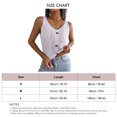 thumbnail image 3 of Camiseta sin mangas para mujer, camiseta sin mangas con un solo pecho, moda femenina, cuello en V, camiseta sin mangas para ir de compras, blanco S, 3 of 8