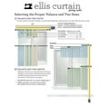 thumbnail image 3 of Ellis Curtain Victoria Park Toile Room Darkening Rod Pocket Window Curtain Panel with Ties, 3 of 3