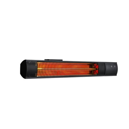 Newair Outdoor Electric Infrared Wall Patio Space Heater, 1500 Watts, Rose Gold Radiant Tube Heating, IP55-Rated - NOH32WBK00