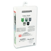 Minecraft Boys Cotton Brief Character Underwear, 5-pack, Size 4-8 Underpants