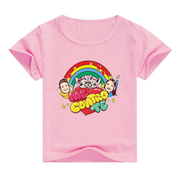 Ropa de verano para ninos camiseta para ninos de 2 a 12 anos camiseta de manga corta para chicas adolescentes camiseta informal de algodon Cartoon130 120 130 CM Gao Jinjia LED Bodega Aurrera en linea