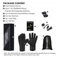 thumbnail image 4 of SUNWILL Unisex Heated Thin Black Winter Gloves, S-3XL, 4 of 7