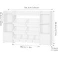 55''Large Toy Organizer with 8 Toy Bins Toy Organizers and with and 6