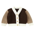 thumbnail image 1 of Pull Tricoté pour Bébé avec Manches Longues Chaudes et Cardigan à Boutons, 1 of 8