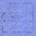 thumbnail image 1 of Ahgly Company Indoor Square Abstract Blue Modern Area Rugs, 4' Square, 1 of 4