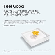 BrainMD Happy Saffron Plus Mood Support Supplement, Saffron Extract, Curcumin and Zinc, Vegan Capsules, 90 Count