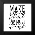 thumbnail image 2 of SD Graphics Studio 15x15 Black Modern Framed Museum Art Print Titled - Make Time for More Wine, 2 of 5