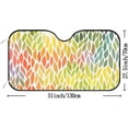 thumbnail image 2 of GZHJMY Car Front Windshield Sunshade UV Heat Protection, Foldable Auto Windshield Sun Visor for Sedan SUV Abstract Colorful Pattern, Car Sunscreen51x27.5inch Keep Vehicle Cool, 2 of 6