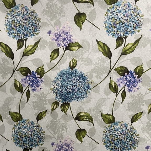 Decora Furnishings 54-Inch Soft Thick Luxurious Velvet Digitally Printed Floral Fabric by The Yard, Blue