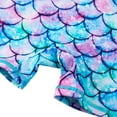 thumbnail image 6 of Hotiary Toddler's Mermaid Printed One-Piece Bathing Suit for Summer Kids Long Sleeved Sunscreen Swimsuit for Girls 4-12 Years Old, 6 of 15