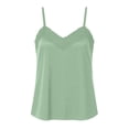 thumbnail image 4 of Womens Tank Tops Women's Summer Lace Camisole Sleeveless Casual Blouse Cami Tops for Women Green S, 4 of 5