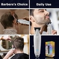 thumbnail image 7 of KEMEI PG2299 Beard & Hair Trimmer for Men Professional, Zero Gapped Hair Clippers for Men Cordless Trimmers for Barbers, Gray, 7 of 7