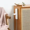thumbnail image 4 of Organizador de regleta autoadhesiva, fijador de toma de corriente, tira de alimentación colgante, riel deslizante, soporte de enchufe de Cable de plástico para el hogar, 1/3/5, 4 of 5