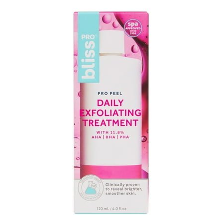 Bliss Pro 11.8% AHA, BHA, PHA Liquid Facial Exfoliant, 4.0 fl oz