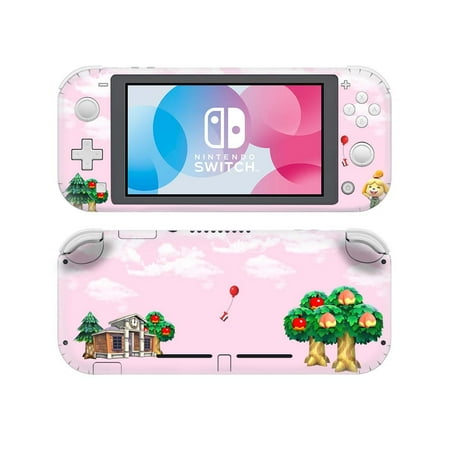 Animal Crossing Nintendo Switch Lite Skin with Clear Nintendo Switch Lite Case Package, Cute Cartoon Nintendo Switch Lite Decal Wrap & Hard Cover, NS Lite Console Accessories