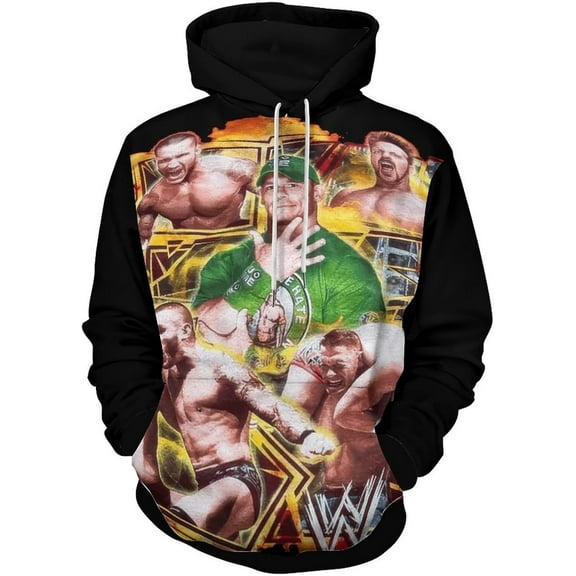 John Cena Wrestler Long Sleeve Pullover Hoodies Clothes Colorful Hooded Sportswear Outfits