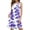 Purple, variant on Uaswgudfs Women's Sleeveless Leaf Print Flowy Dress - Casual Summer Sundress with Relaxed Fit for Outdoor Resort Blue L