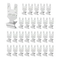 Uxcell 30Pcs Metal Sign Clips, Rotatable Sign Holder Stand Clips for Supermarket Retail Display, Silver Tone