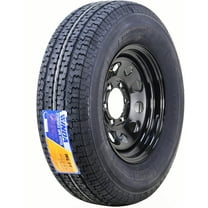 WINDA Trailer Tire Wheel Assembly ST225/75R15 10-Ply E 117L 6 Lug on 5.5" PCD Black Mod Rim