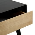 thumbnail image 5 of Plank+Beam Solid Wood Nightstand with Storage Drawer, Modern Small End Table, Black/Blonde, 5 of 7