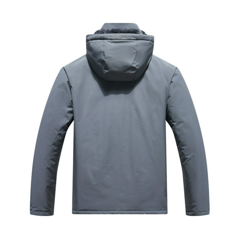 UVEASISHA Mens Fleece Lined Rain Jackets Waterproof Ski Snow