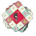 thumbnail image 2 of Caroline's Treasures CK5414FC Marragansett Turkey Love Foam Coaster Set of 4, Red, 3 1/2 x 3 1/2, multicolor, 2 of 4