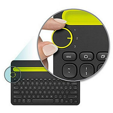 Logitech - K480 Tenkeyless (TKL) Bluetooth Membrane Multidevice Keyboard - Black