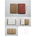thumbnail image 2 of [Eco-friendly] FILE A5 GRAY Simple Pocket file Cover Included no-line Eco Notebook *Red, 2 of 4