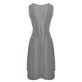 thumbnail image 5 of Baqcunre Casual Dresses for Women Women's Casual Spring Summer Sleeveless Vest Hem Vest Pocket Beach Dress Dresses for Women 2024 Summer Dresses for Women 2024 Womens Dresses Grey XL(Hot), 5 of 5