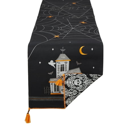 

Haunted House Embellished Table Runner 14x70