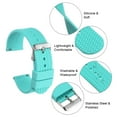 thumbnail image 6 of Uxcell Silicone Watch Band 20mm Rubber Watch Strap with Electroplated Stainless Steel Buckle for Men Women, Cyan, 6 of 6
