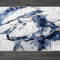 thumbnail image 6 of Abani Regal Collection Area Rug - Abstract Grey Blue Design - 4' x 6' - for Living Room, Bedroom & Office, 6 of 11