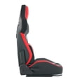 thumbnail image 4 of FFZ Universal PVC Bucket Style Reclinable PU Leather Simulator Racing Seat, Red, 4 of 6