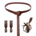 thumbnail image 1 of Medieval Cosplay Set PU Leather Belt Potion Bottle Waist Bag Halloween Renaissance Accessories for Women and Man maple leaf keychain, 1 of 4