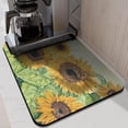 thumbnail image 2 of Washable Rubber Sunflower Cute Floral Dish Drying Mats for Kitchen Counter Home Large Coffee Bar Pad Accessories and Decor for Utensils Stemware 18''x24'', 2 of 7