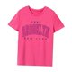 thumbnail image 3 of Camiseta de mujer de verano de moda regular ajuste cuello redondo camiseta para vacaciones oficina playa SG, 3 of 7