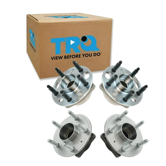 TRQ 4 Piece Front Rear Wheel Hub Bearing Assembly for Chevy Equinox GMC Terrain BHA86486 Fits select: 2010-2017 CHEVROLET EQUINOX